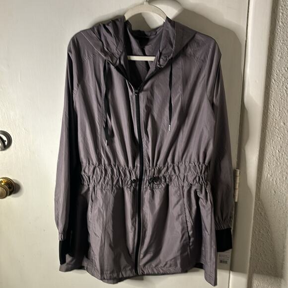 APANA Gray/Black Jetstream Anorak Jacket L Sportswear Gorpcore Athleisure Sporty - Picture 5 of 12